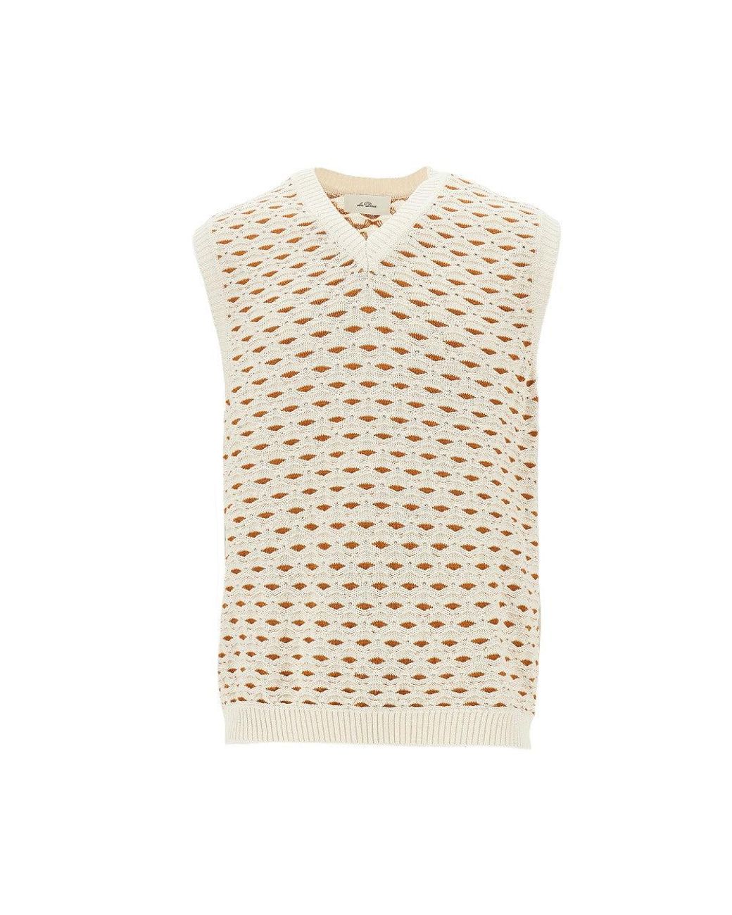 Les Deux Natural Esmay Shell Knitted Vest for men