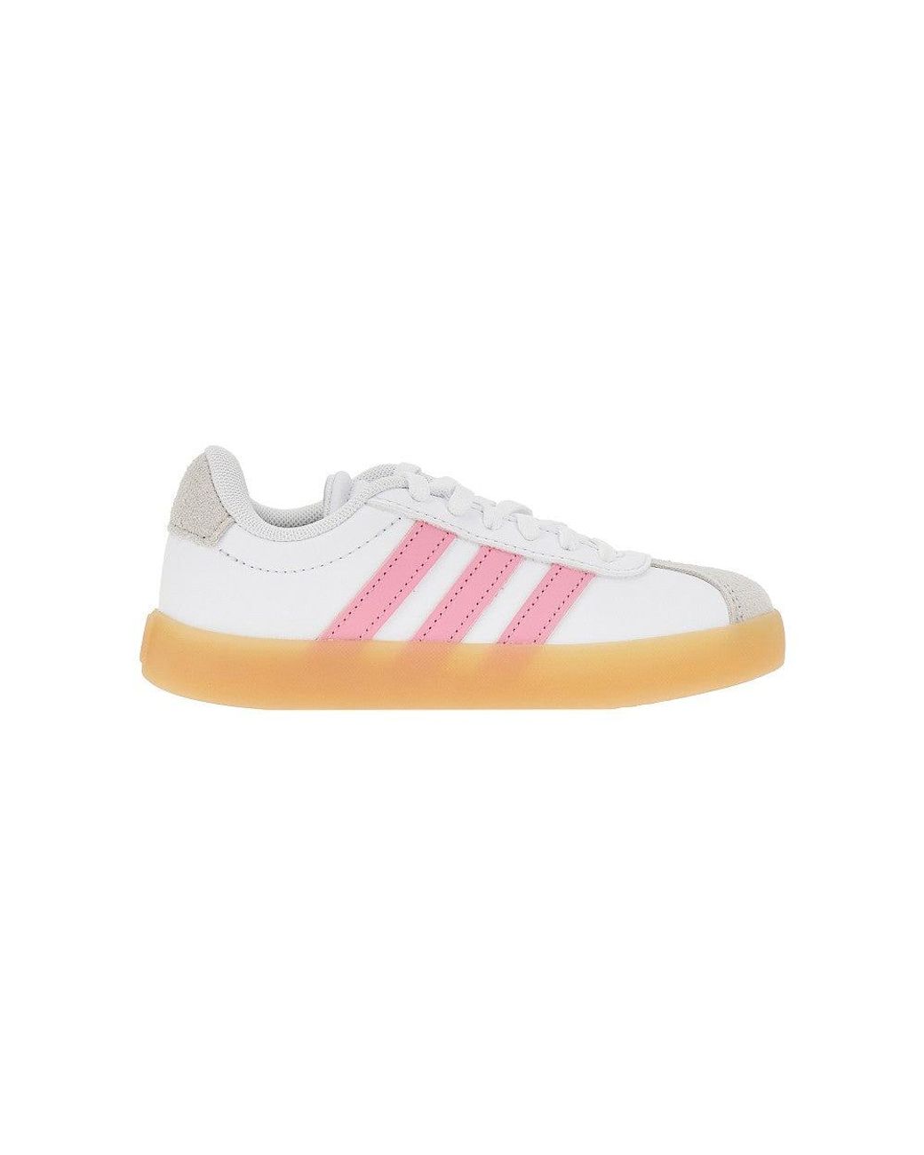Adidas Originals Pink 'Vl Court 3.0' Leather Sneakers Kids