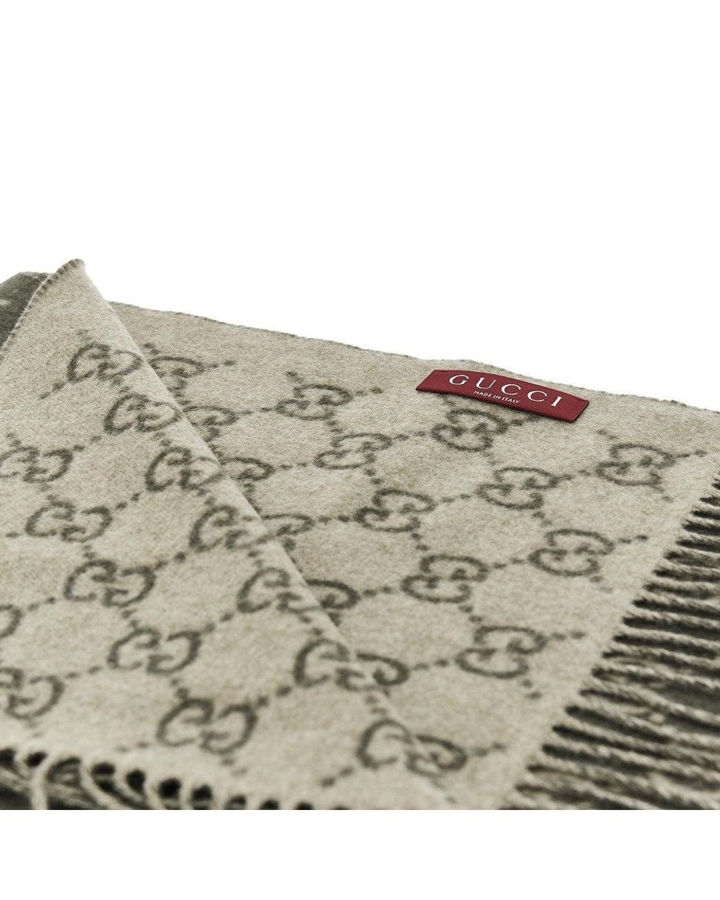 Gucci Metallic Gg Cashmere Scarf for men