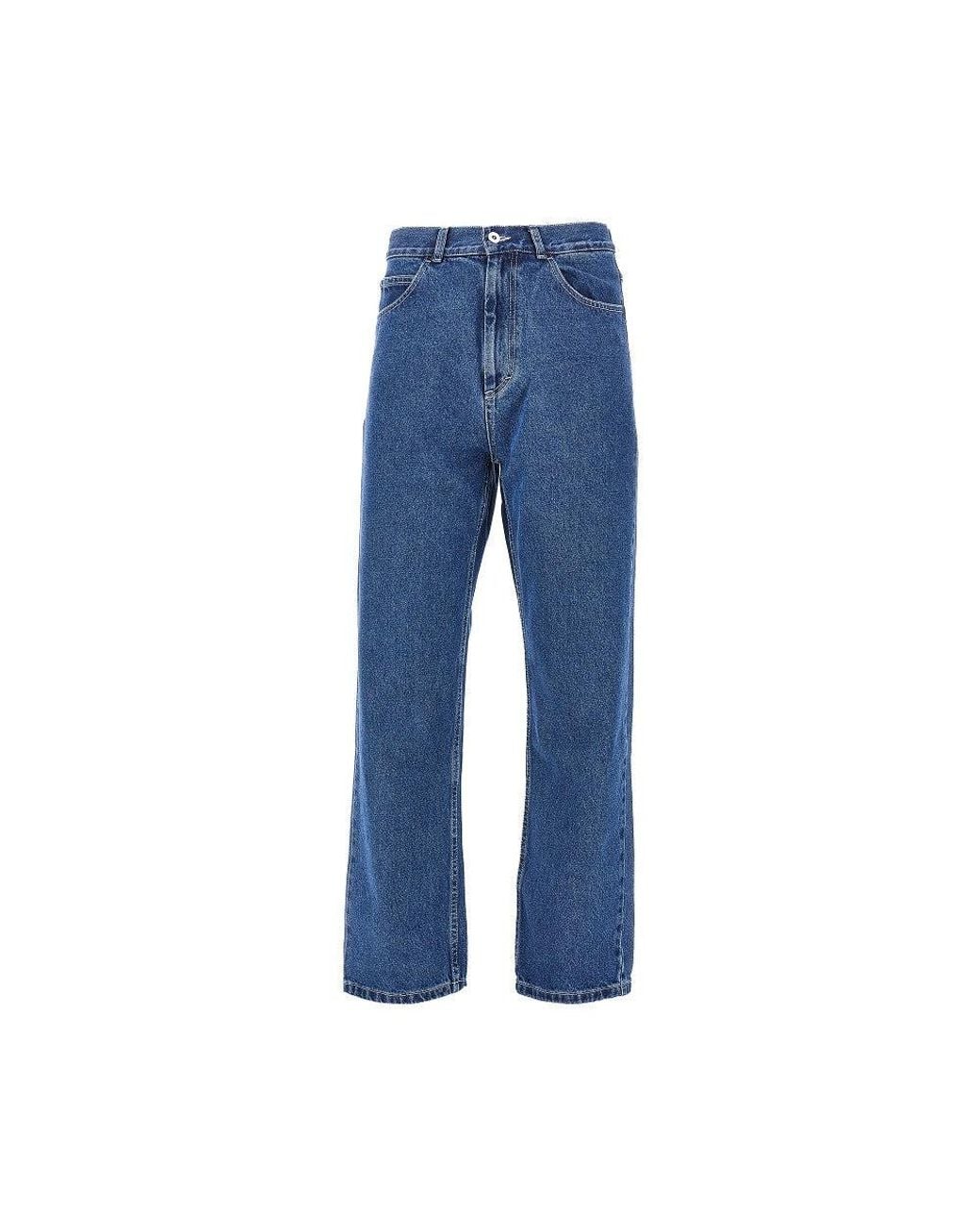 POLAR SKATE Blue '91' Straight Leg Jeans for men