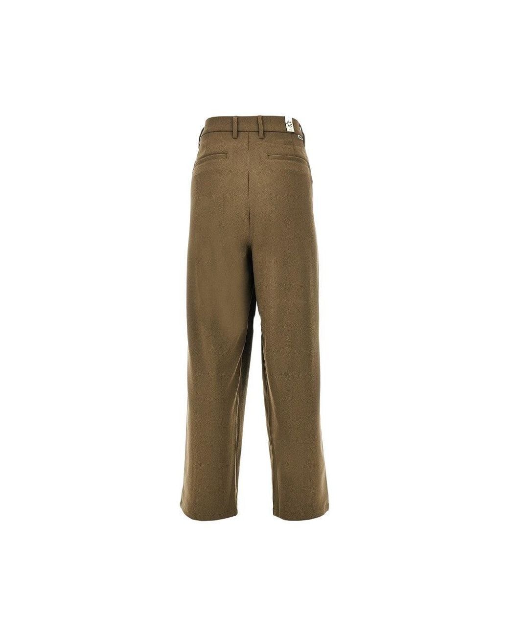 Woodbird Green 'Wbrick Nickle' Pleated Pants for men