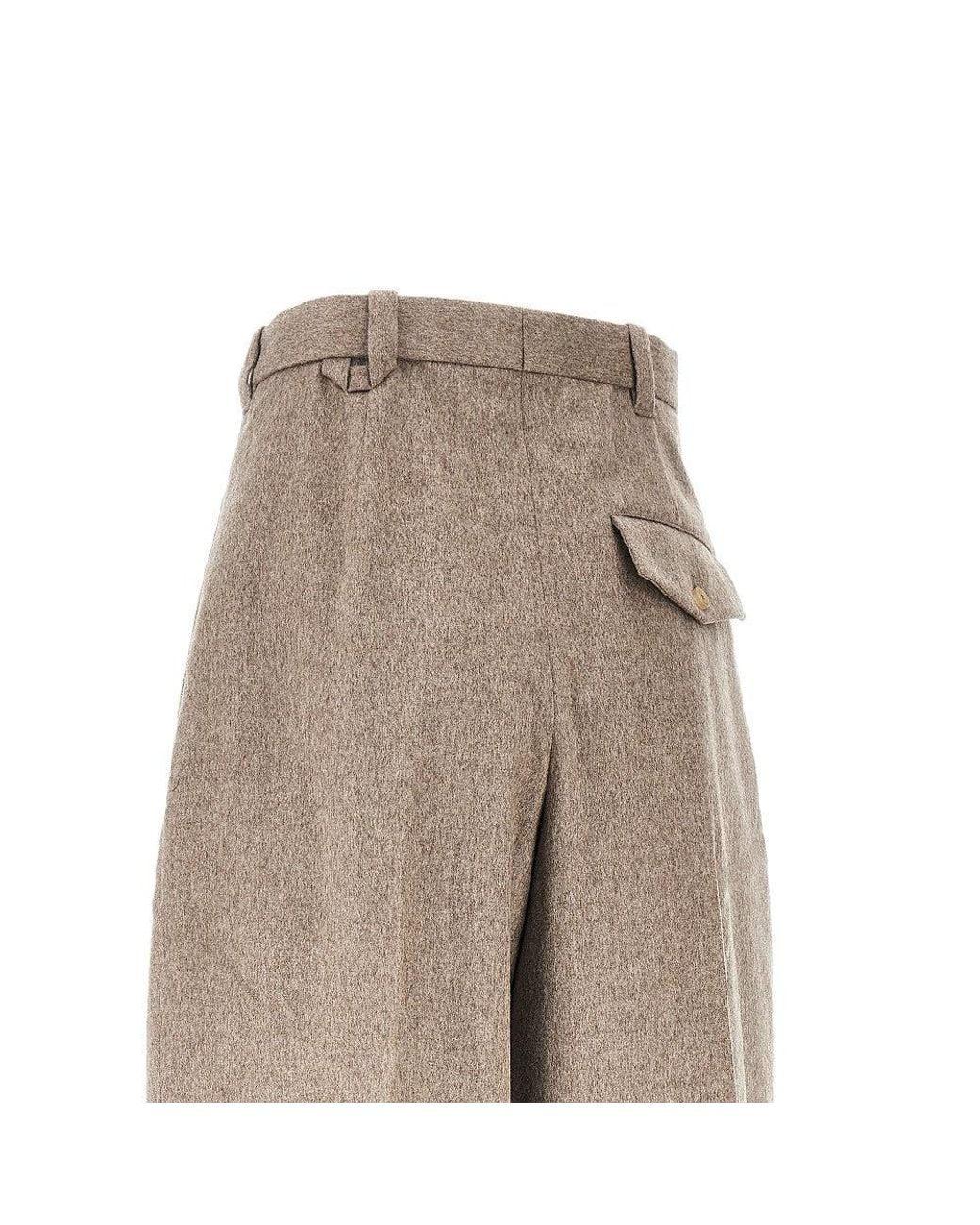 Jacquemus Natural 'Fernando' Wool Pants for men