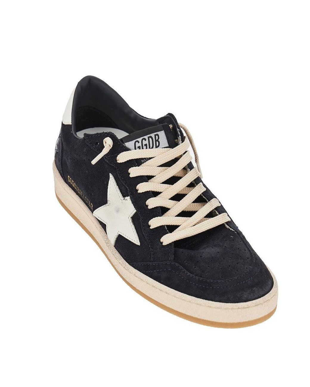 Golden Goose Deluxe Brand Blue 'Ballstar' Suede Leather Sneakers for men