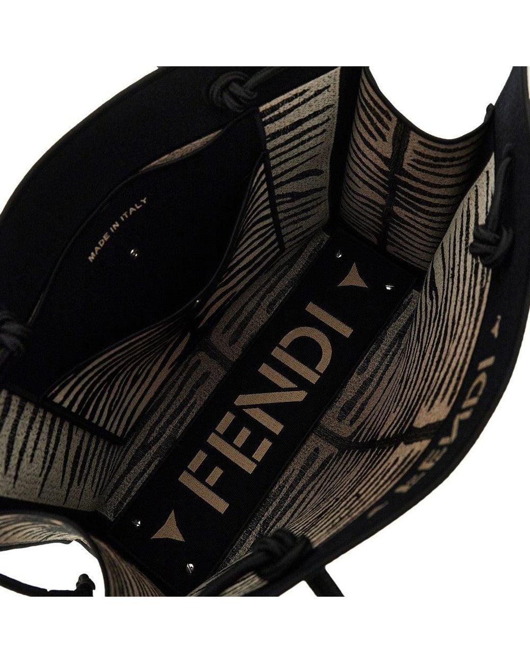 Fendi Black Large Magic' Shopping Bag