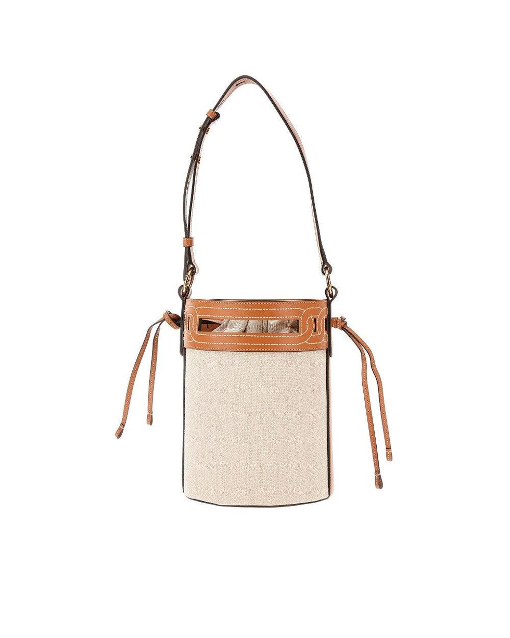 Tod s Linen Bucket Bag Lyst UK