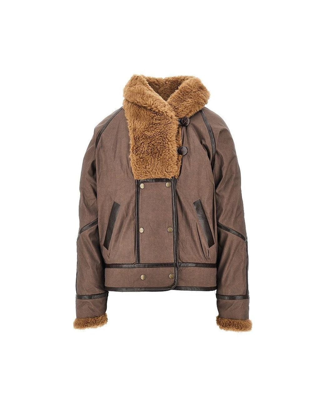 Isabel Marant Brown 'Olinka' Coated Cotton Jacket