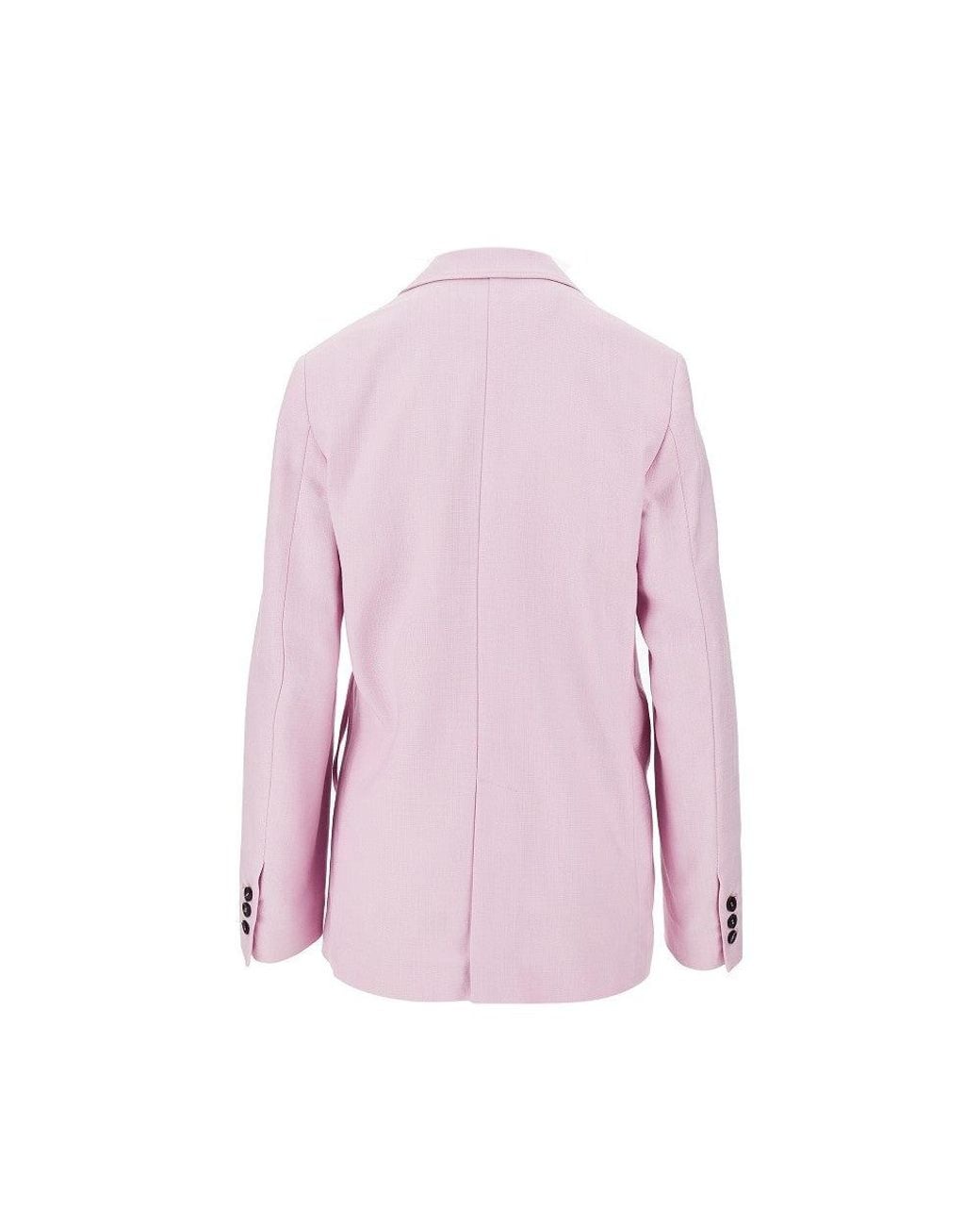 MSGM Pink Canvas Wrap-Over Jacket