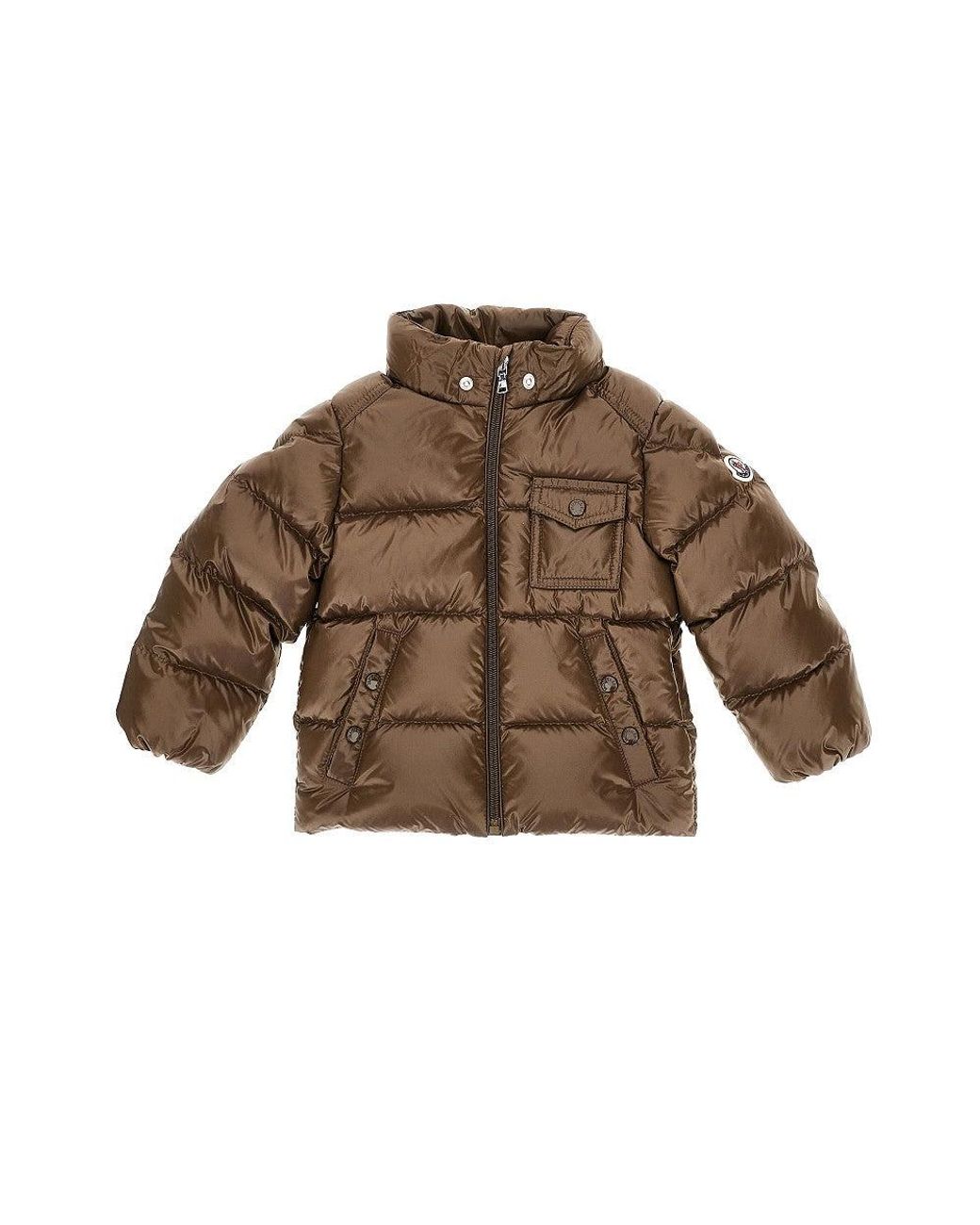 Moncler Brown 'K2F' Nylon Downjacket Kids