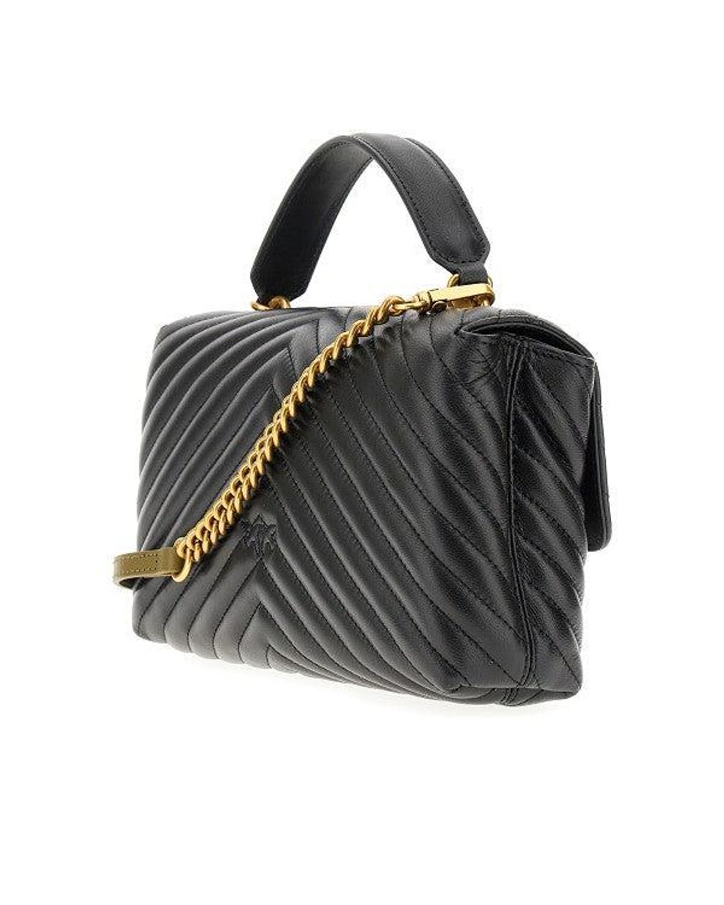 Pinko Black Classic Love Lady Puff Bag