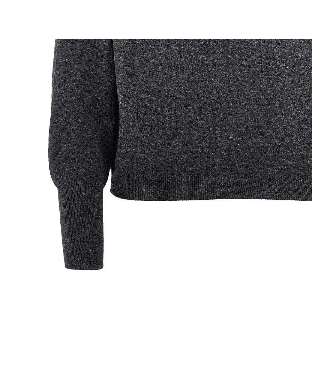 Gucci Blue V-Neck Cashmere Sweater