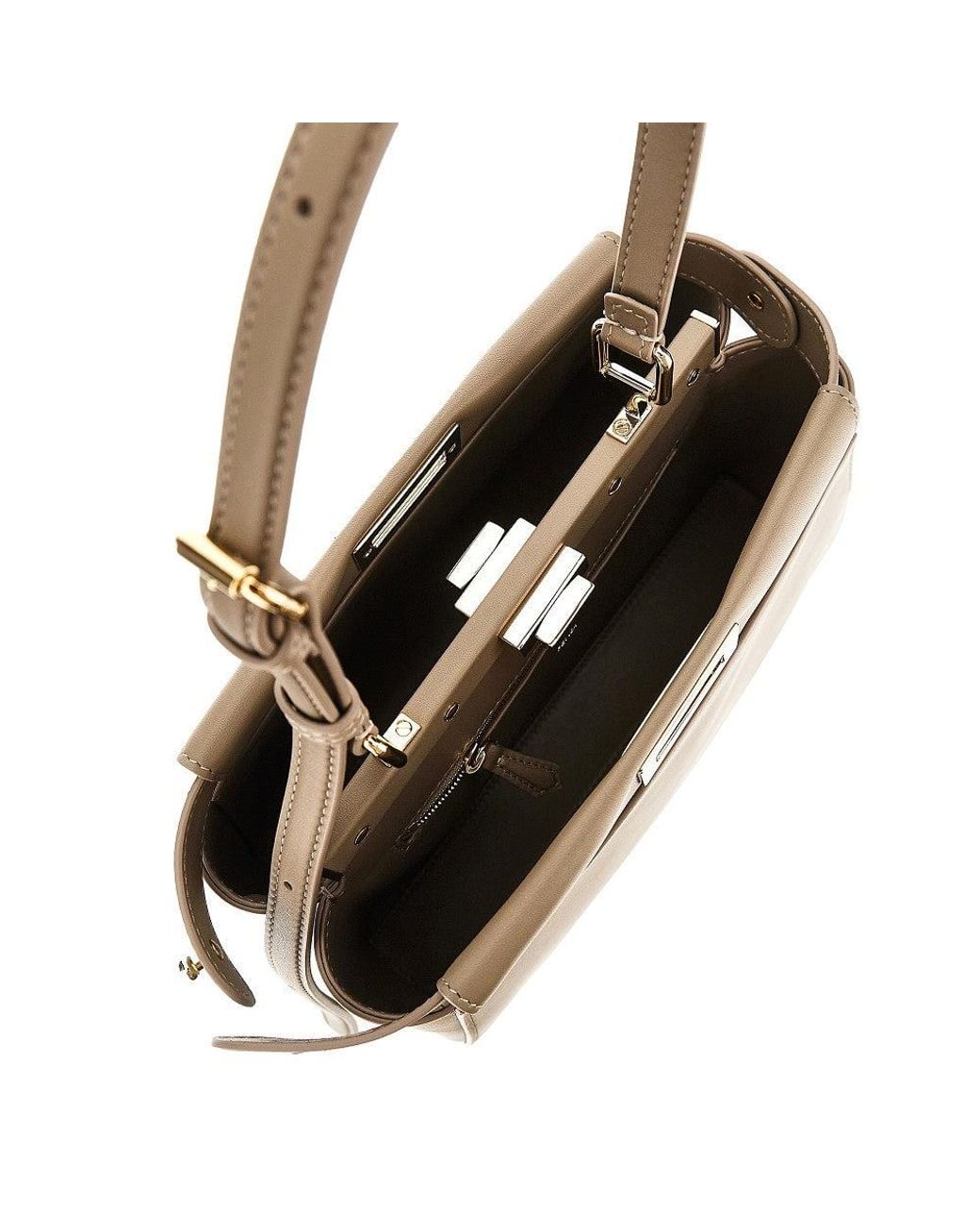Fendi Natural Leather Small 'My Peekaboo' Bag