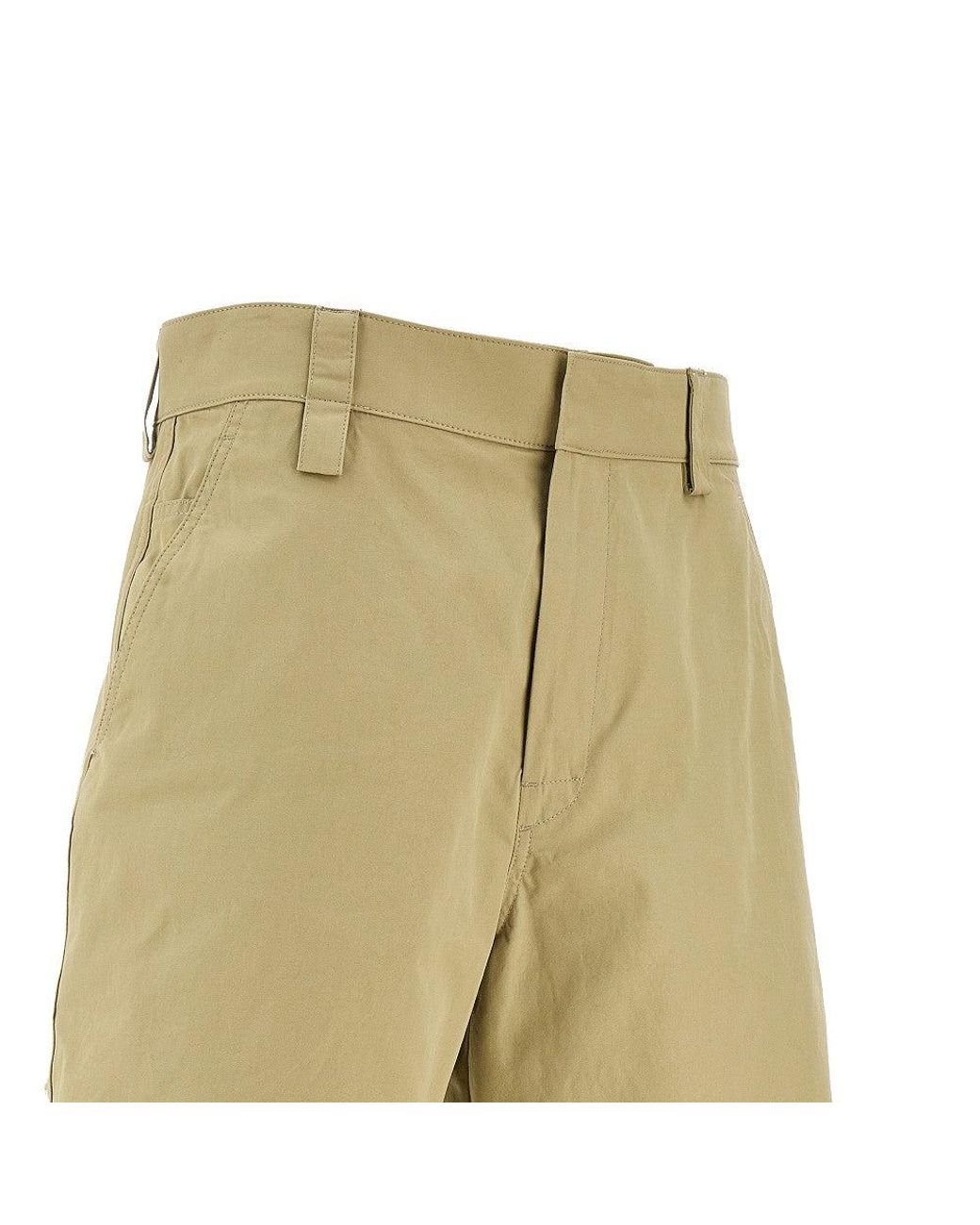 Bottega Veneta Natural Cotton Twill Shorts for men