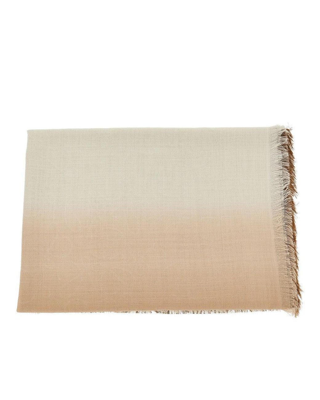 Loewe Natural Jacquard Wool And Silk Scarf