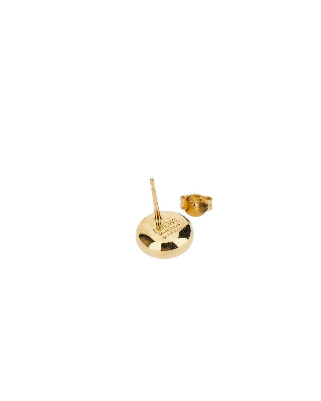 Loewe Metallic 'Anagram Pebble' Earrings
