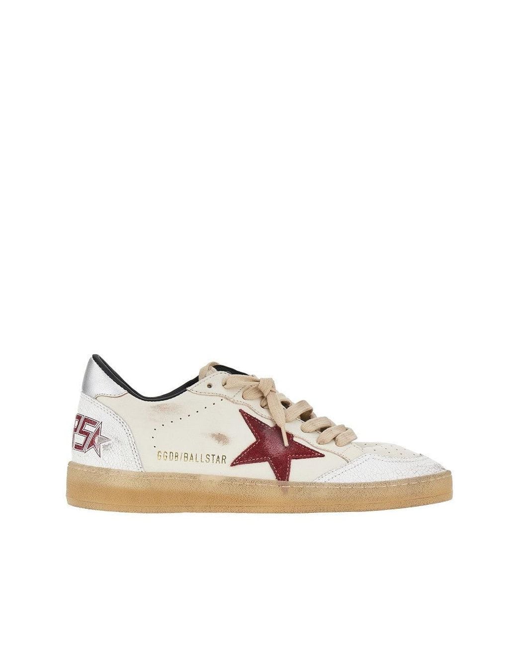 Golden Goose Deluxe Brand Brown 'Ballstar' Leather Sneakers for men