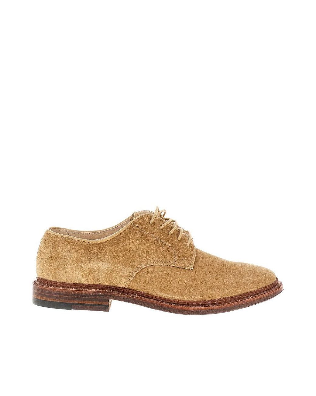 Alden Brown Suede Leather Laced Shoes 8 for men