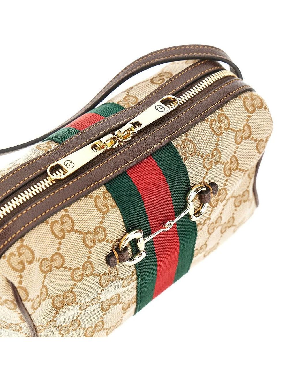 Gucci Multicolor Small Horsebit Web' Crossbody Bag