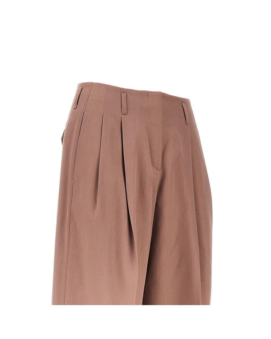 Golden Goose Deluxe Brand Brown 'Flavia' Wide Leg Pants