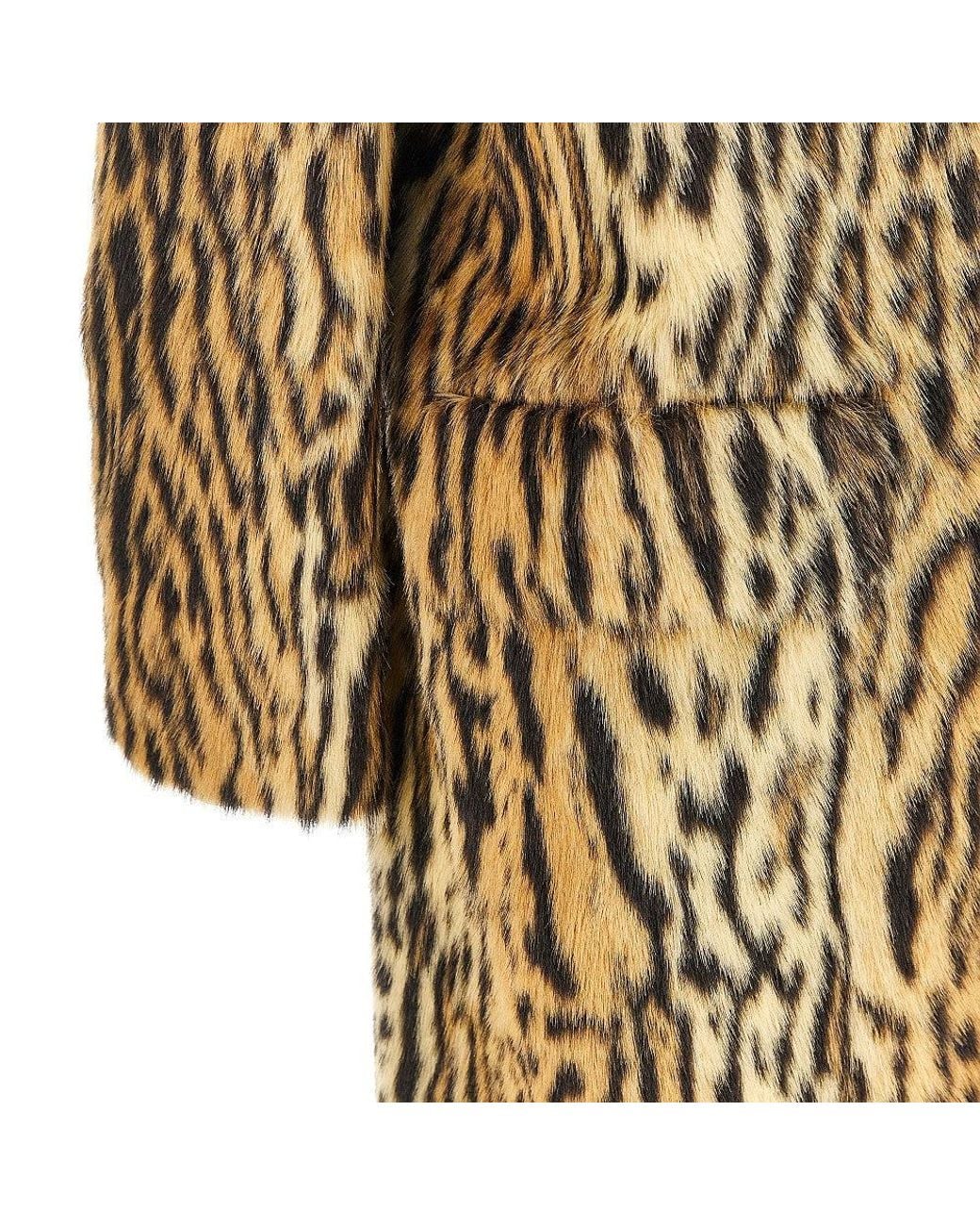 Stand Studio Metallic 'Marceline' Faux Fur Coat