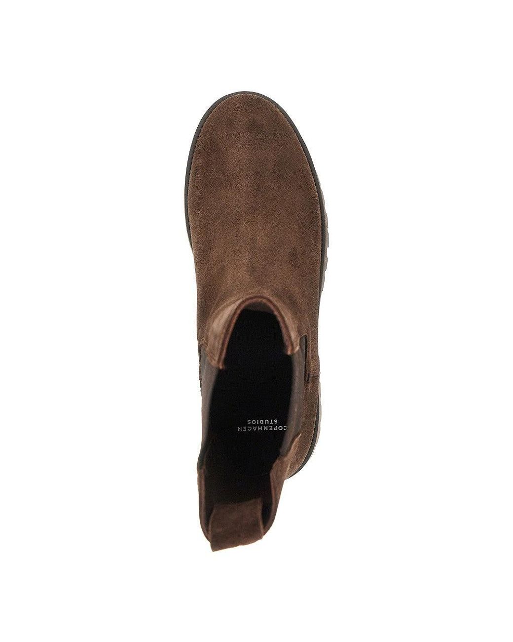 COPENHAGEN Brown Suede Leather Chelsea Boots for men