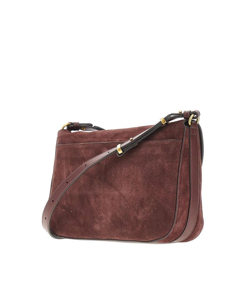 Pinko Red Suede Leather Medium Love Bag Satchel Bag