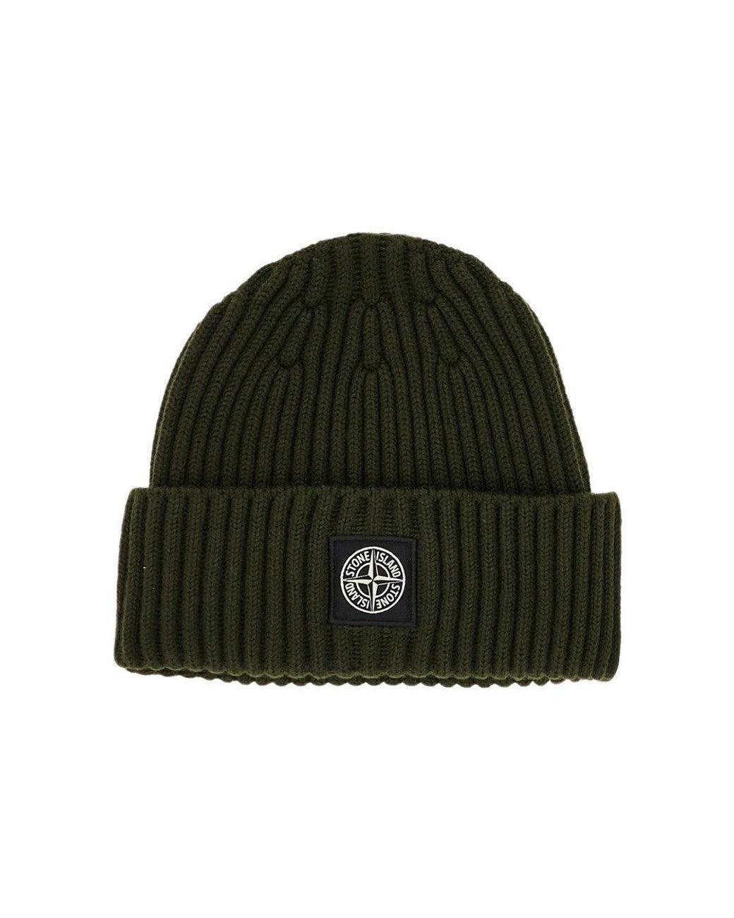 Beanie di Stone Island in Green