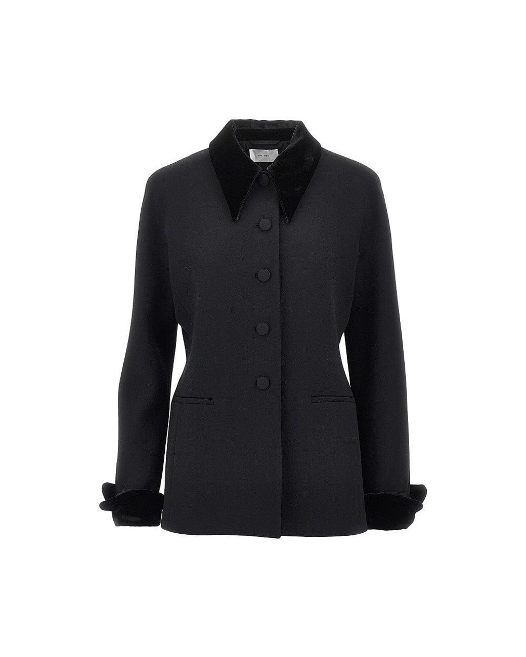 The Row Black 'Jeko' Wool Jacket