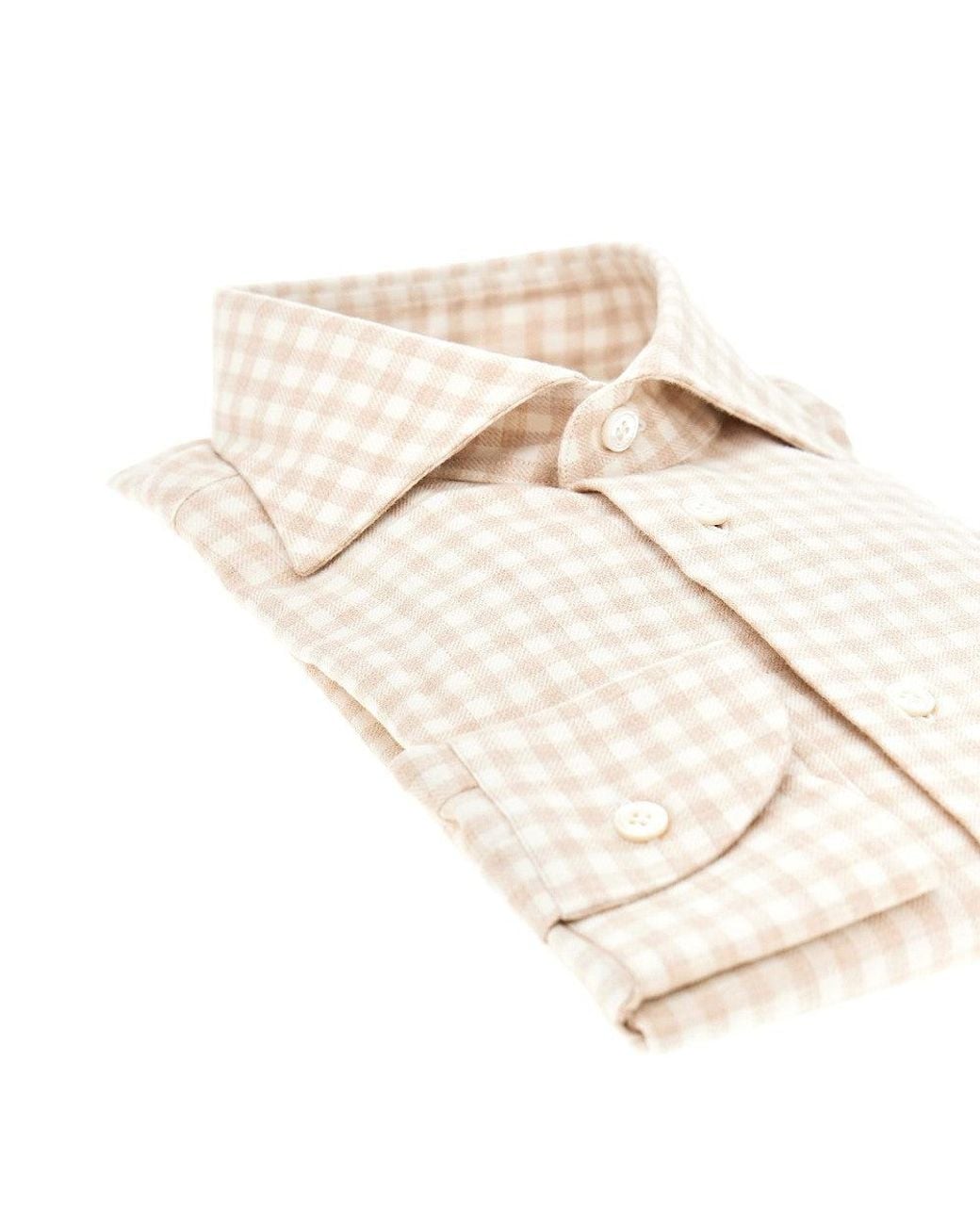 Borriello Natural Cotton Flannel Shirt for men