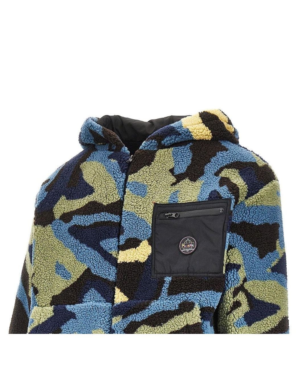 Mauna Kea Blue Camouflage Sherpa Blouson for men