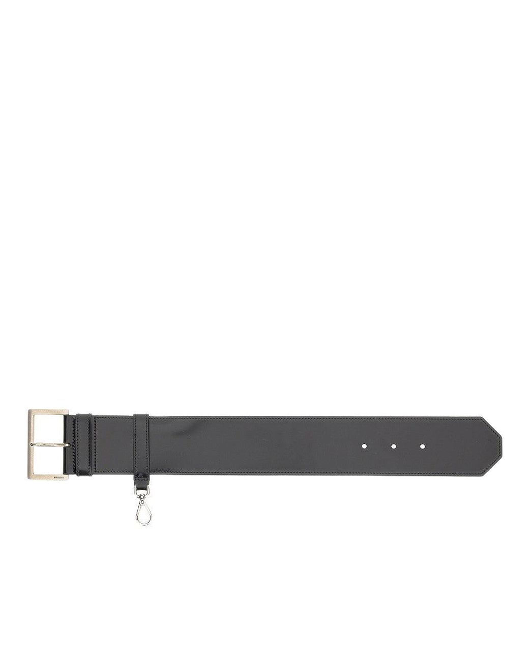 Prada Black Spazzolato Leather Detachable Sleeve Handle