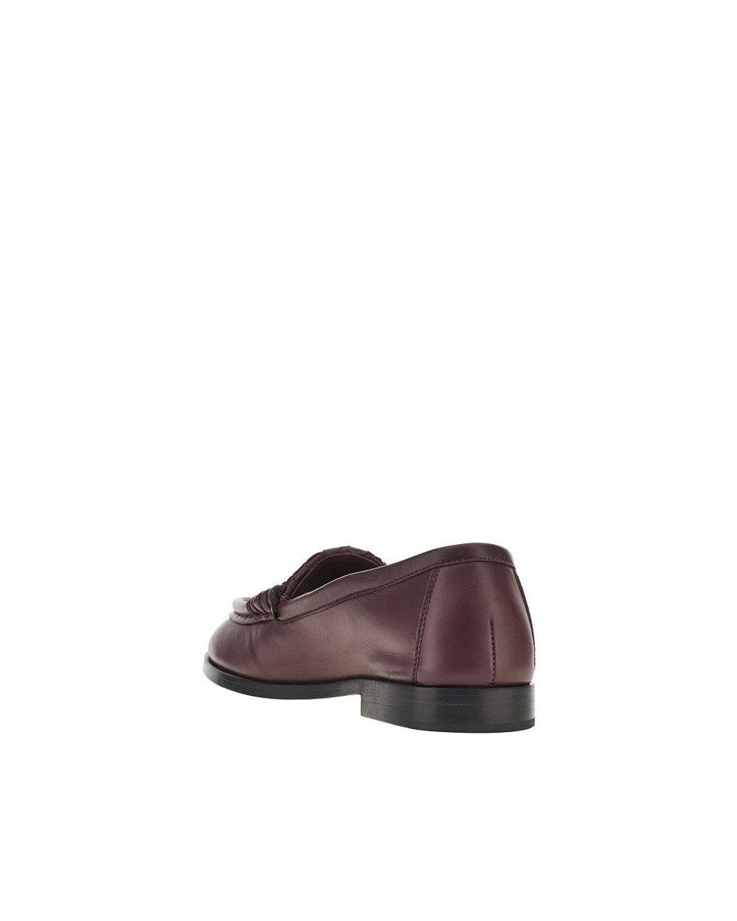Bottega Veneta Brown 'Silenzio' Nappa Leather Loafers
