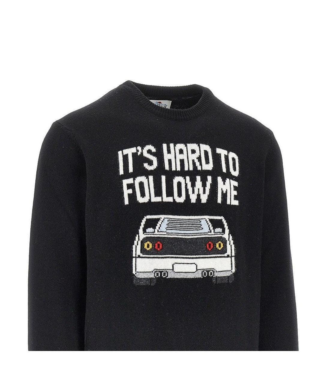 Mc2 Saint Barth Black 'Heron' Wool-Blend Sweater for men
