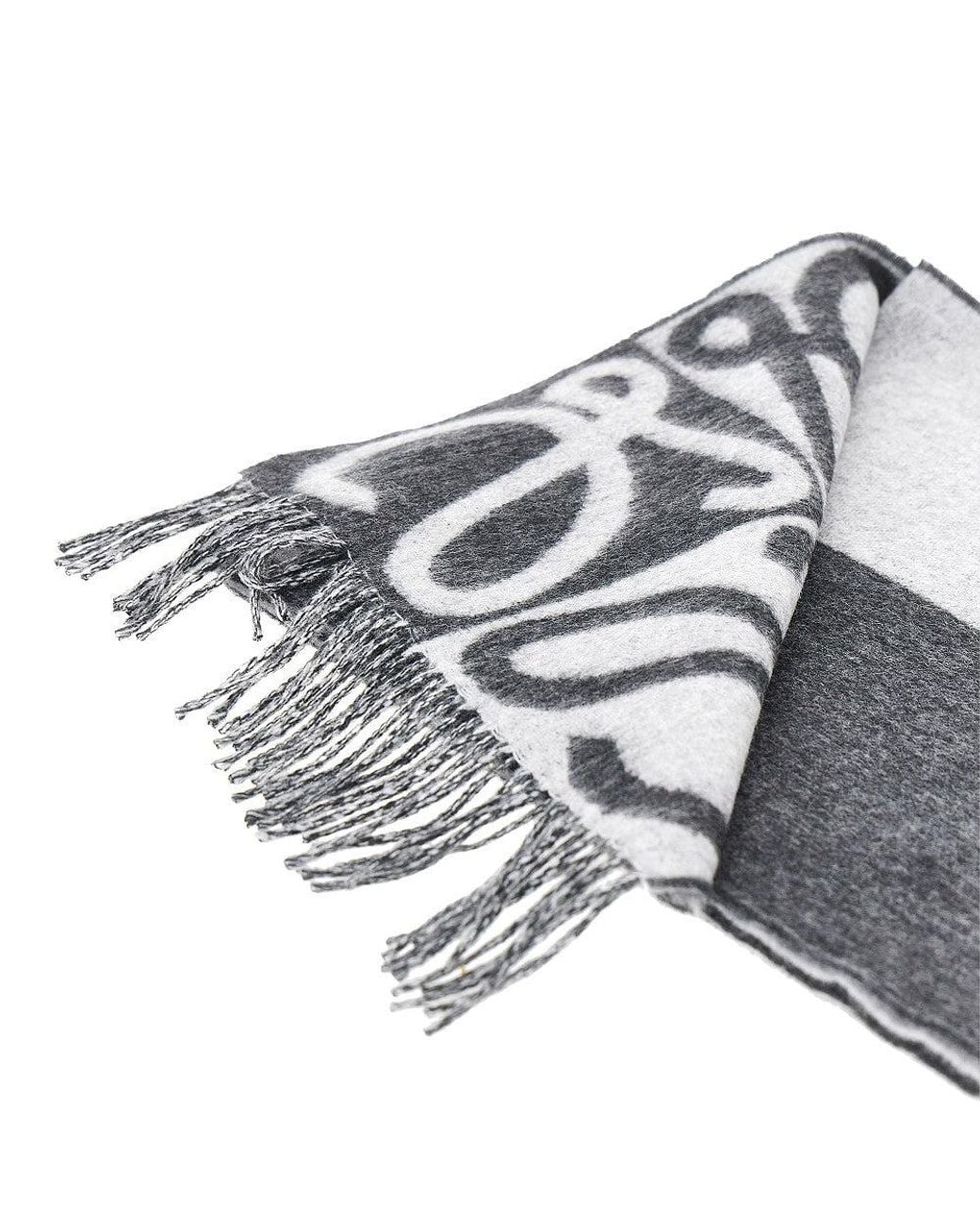 Loewe Metallic Wool And Cashmere Scarf for men