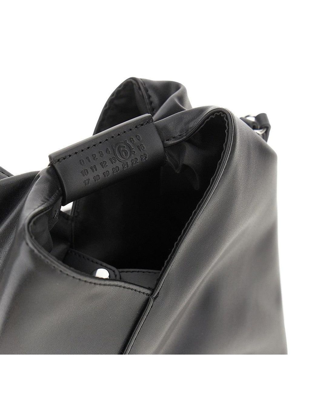 MM6 by Maison Margiela Black Faux Leather Japanese Kids Bag Kids