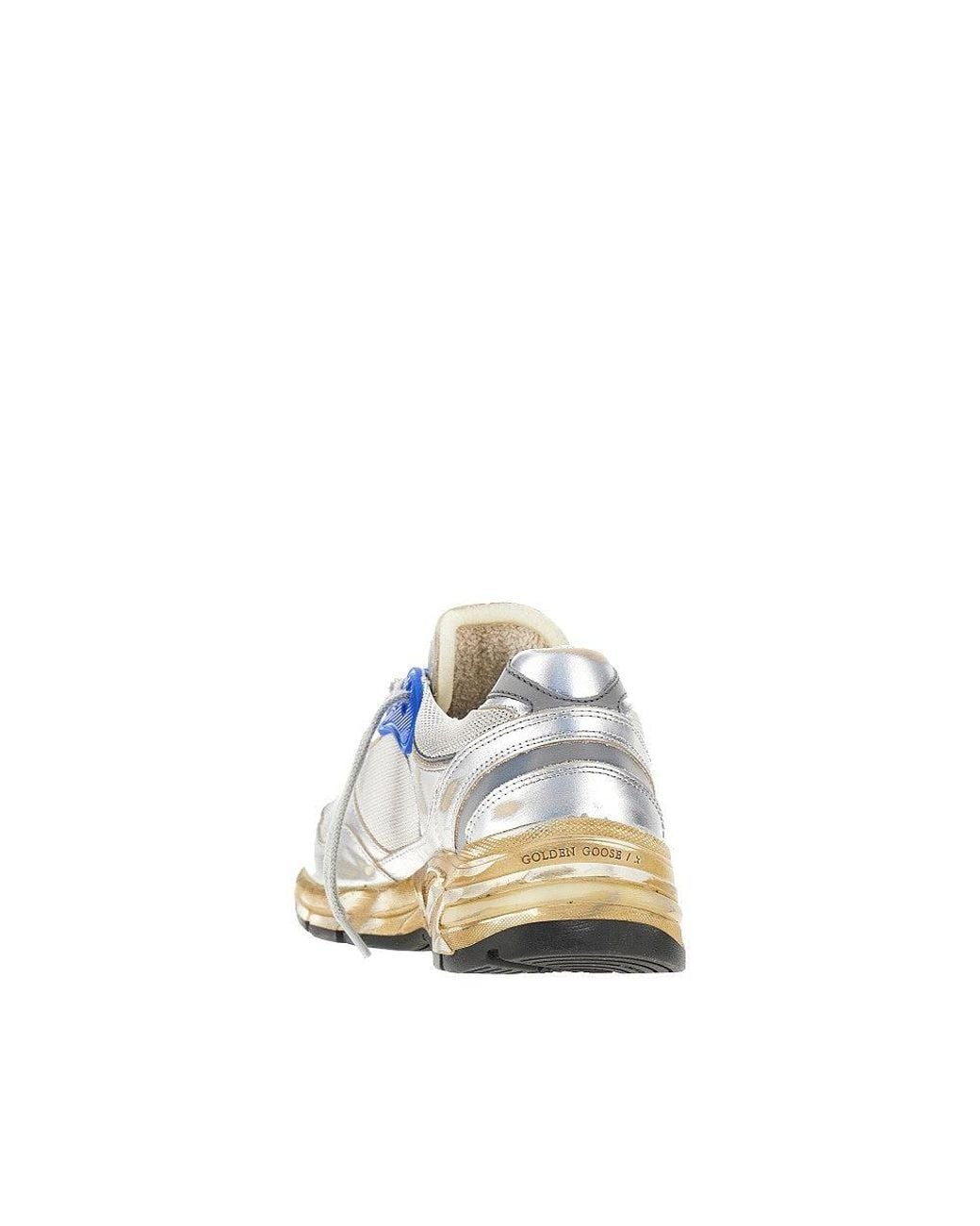 Golden Goose Deluxe Brand Blue 'Running Dad' Mesh And Leather Sneakers for men