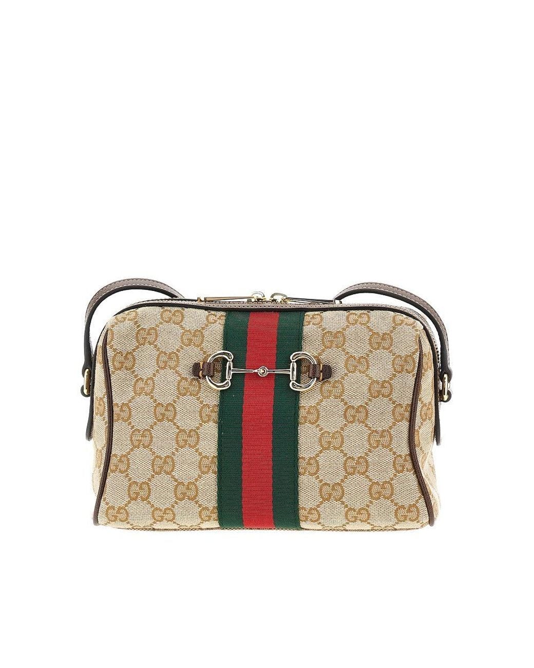 Gucci Multicolor Small Horsebit Web' Crossbody Bag