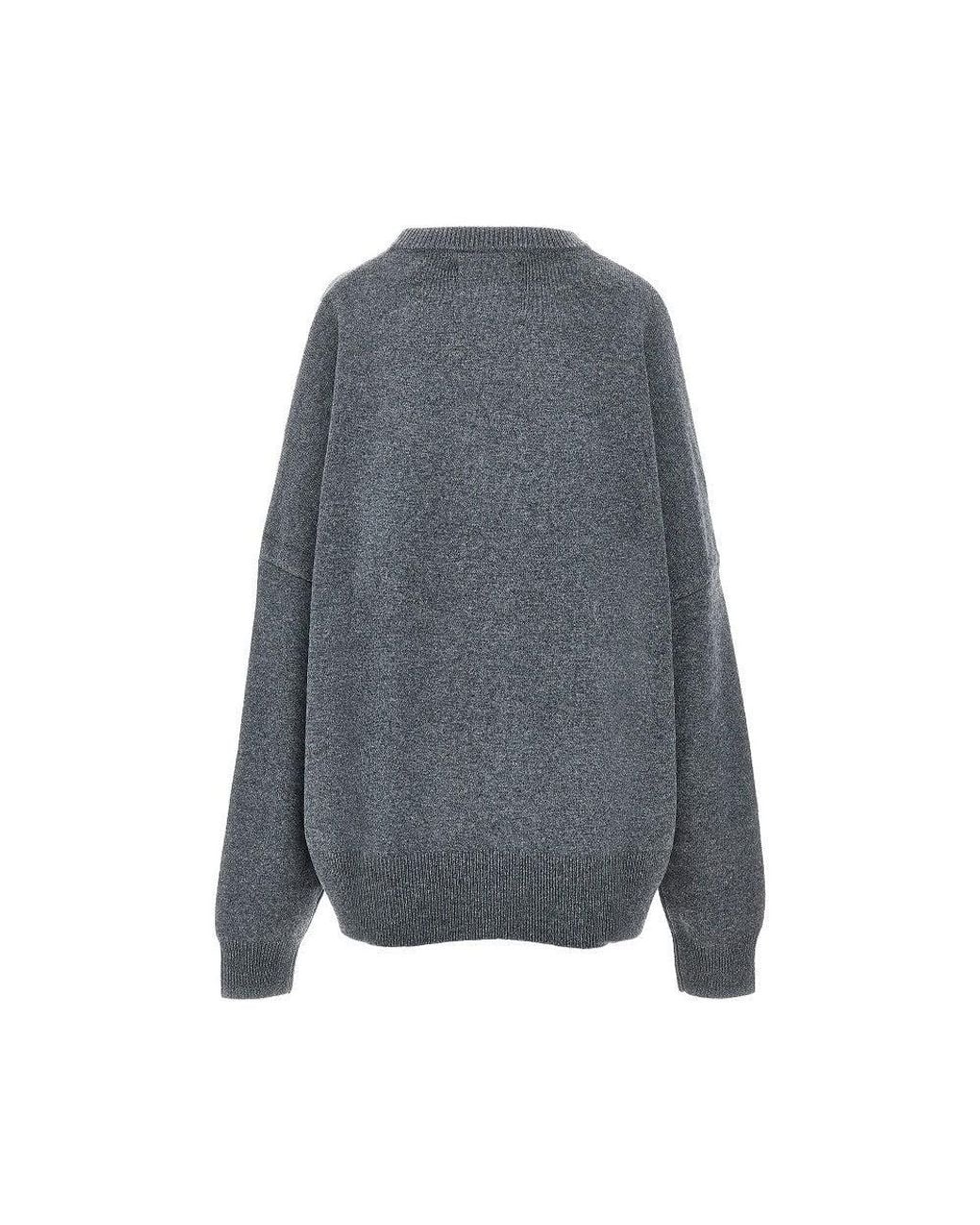 Extreme Cashmere Gray 'N.458 Mina' Cashmere-Blend Sweater