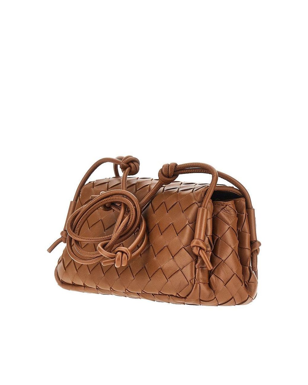 Bottega Veneta Brown 'Notturno' Intrecciato Nappa Leather Pouch