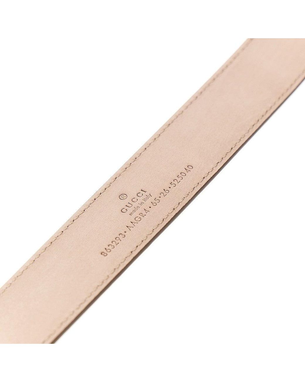 Gucci Gray Gg Marmont Leather Belt