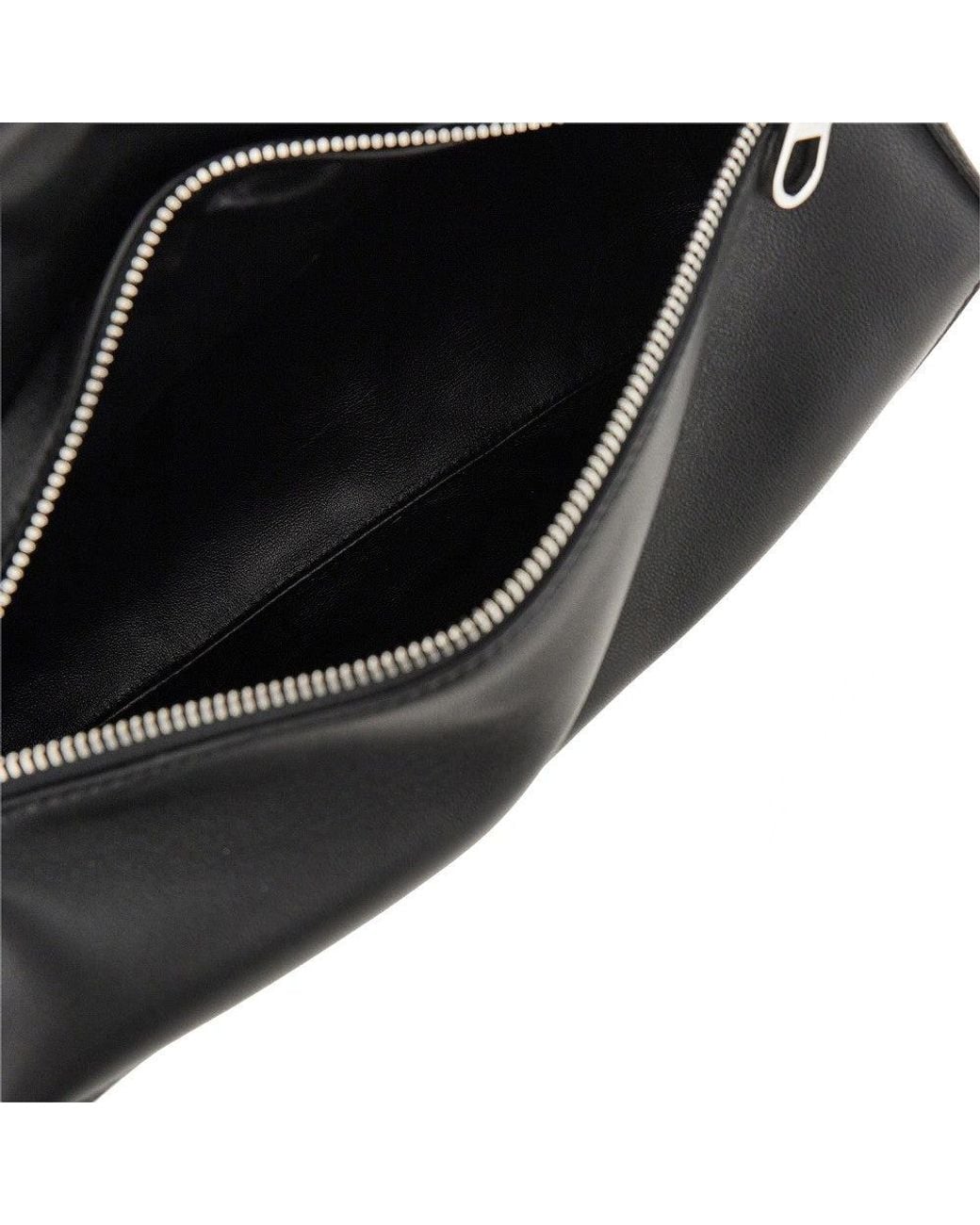 Loewe Black Nappa Leather 'Featherlight Puzzle' Slingbag for men