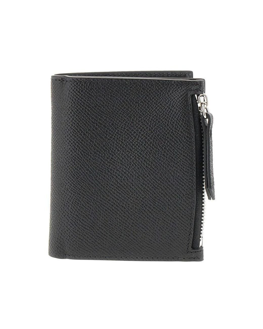Maison Margiela Black 'Four Stitches' Booklet Wallet