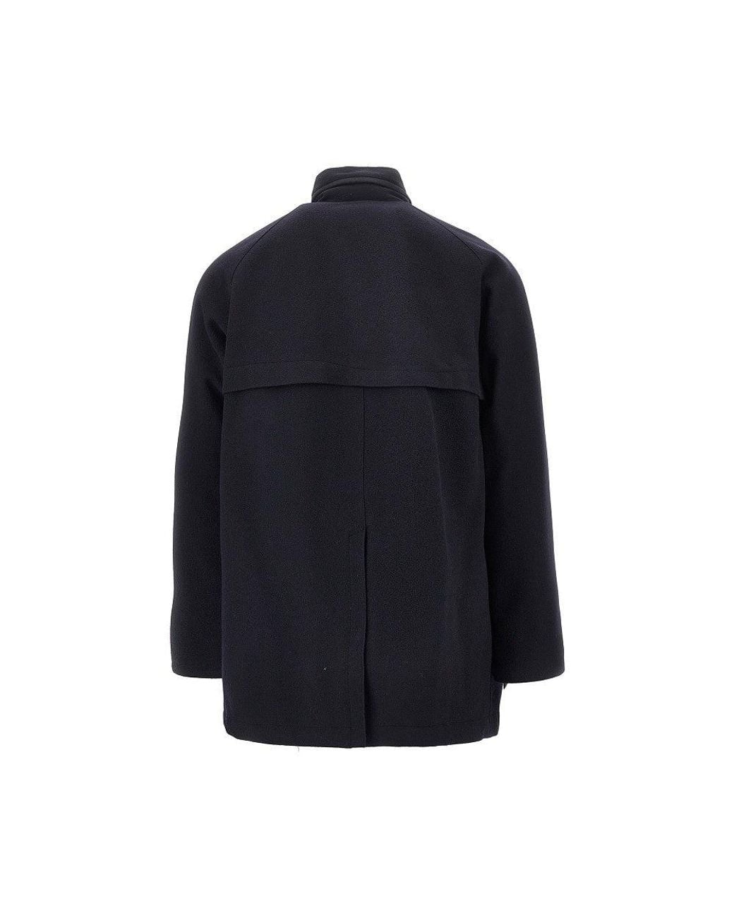 Paltò Blue 2L Wool Felt Coat for men