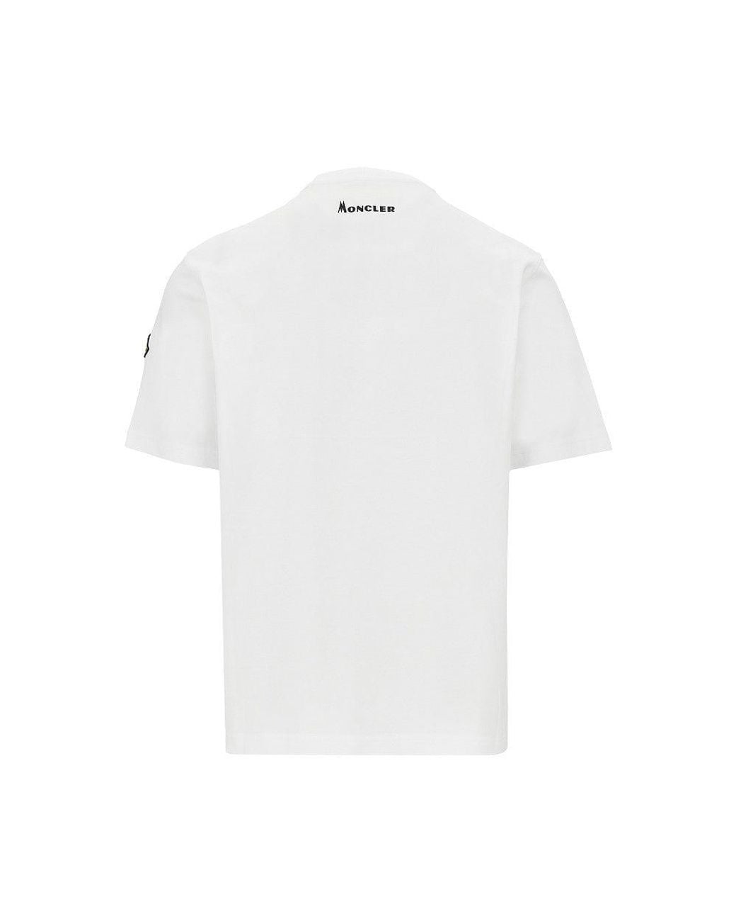 Moncler White Re-Icons T-Shirt for men