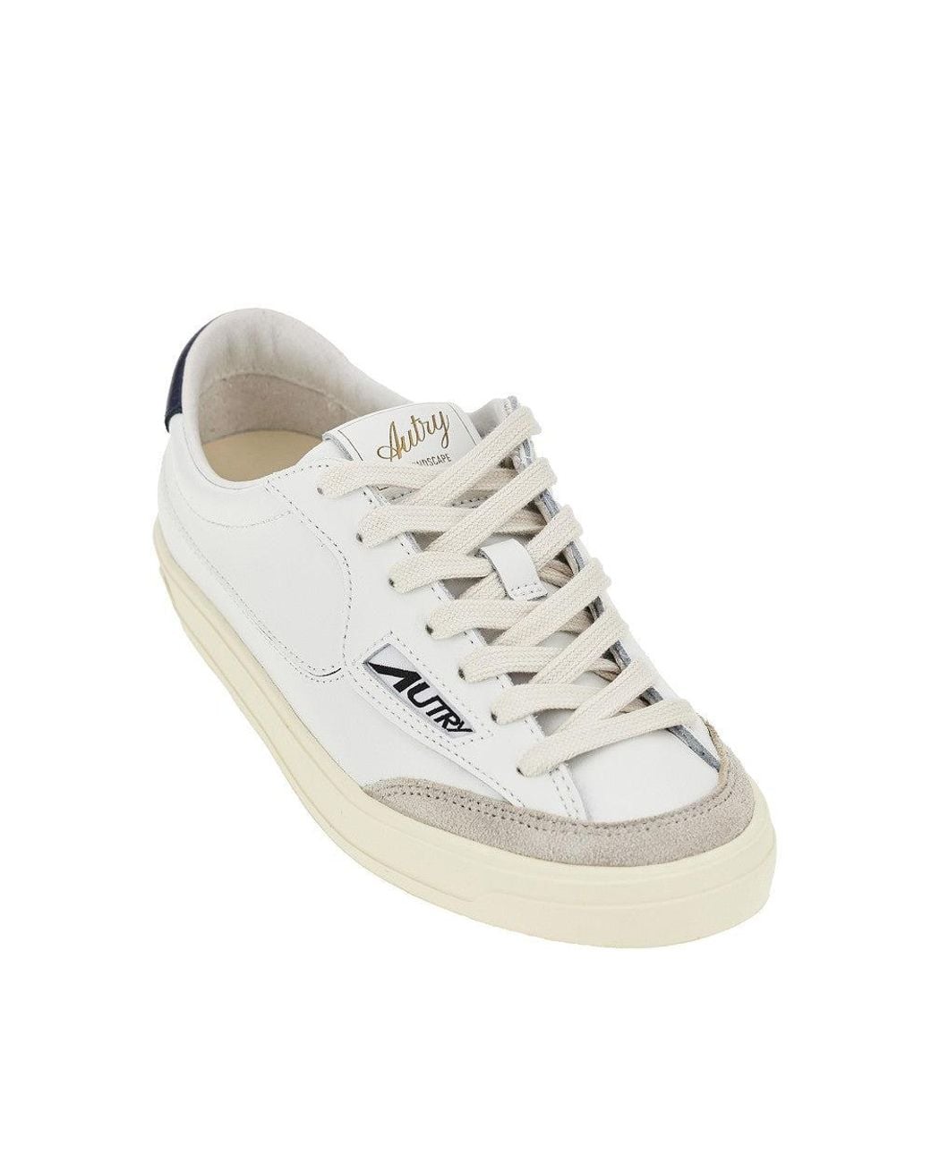 Autry White Windscape Low Leather Sneakers