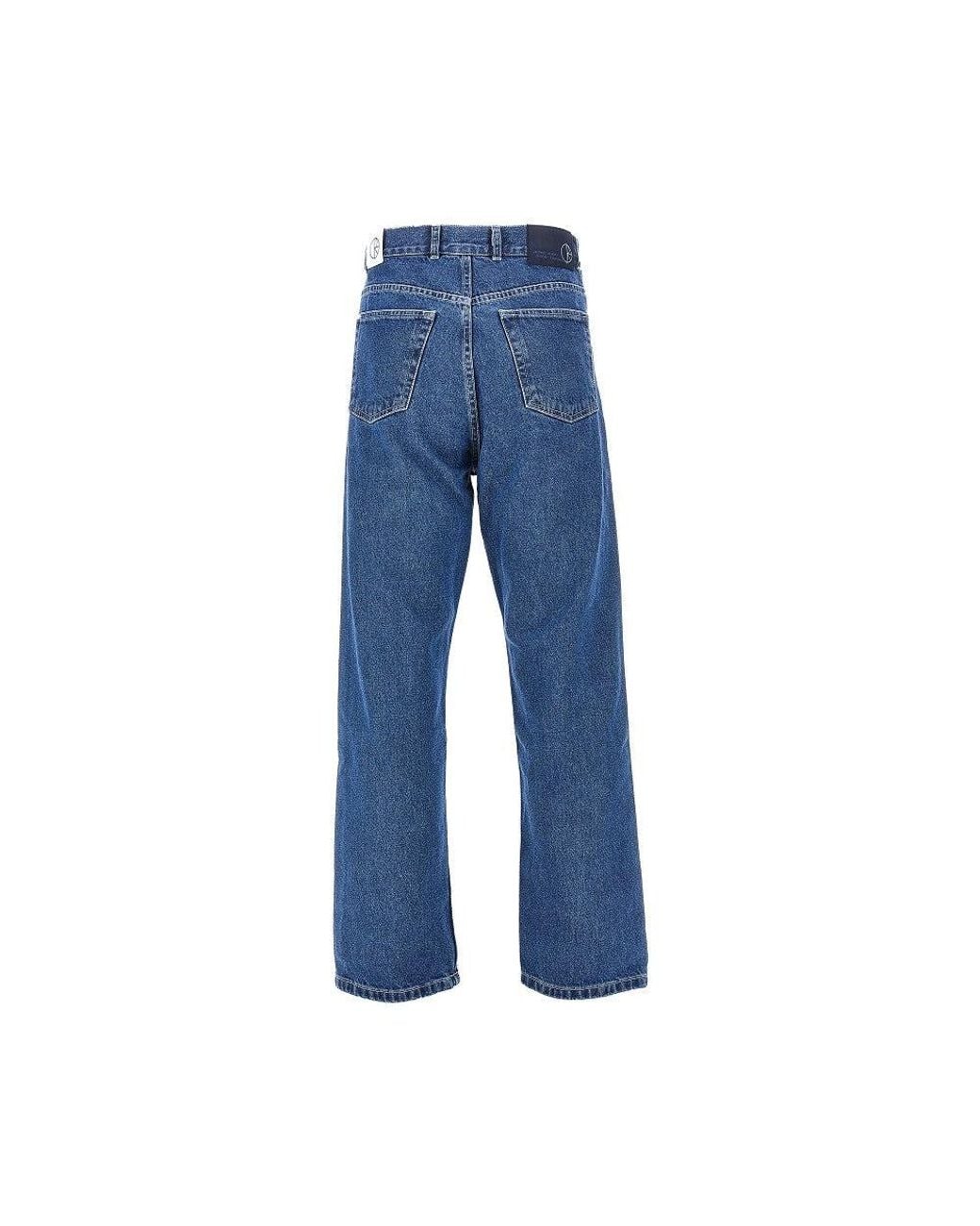POLAR SKATE Blue '91' Straight Leg Jeans for men