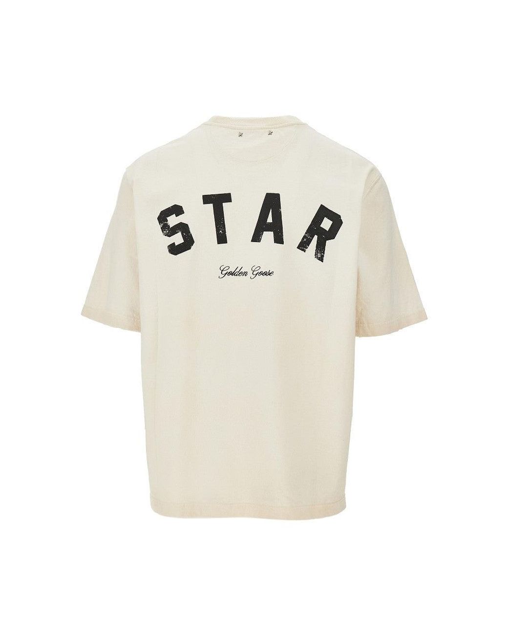 Golden Goose Deluxe Brand Natural Vintage Effect Relaxed Fit T-Shirt for men