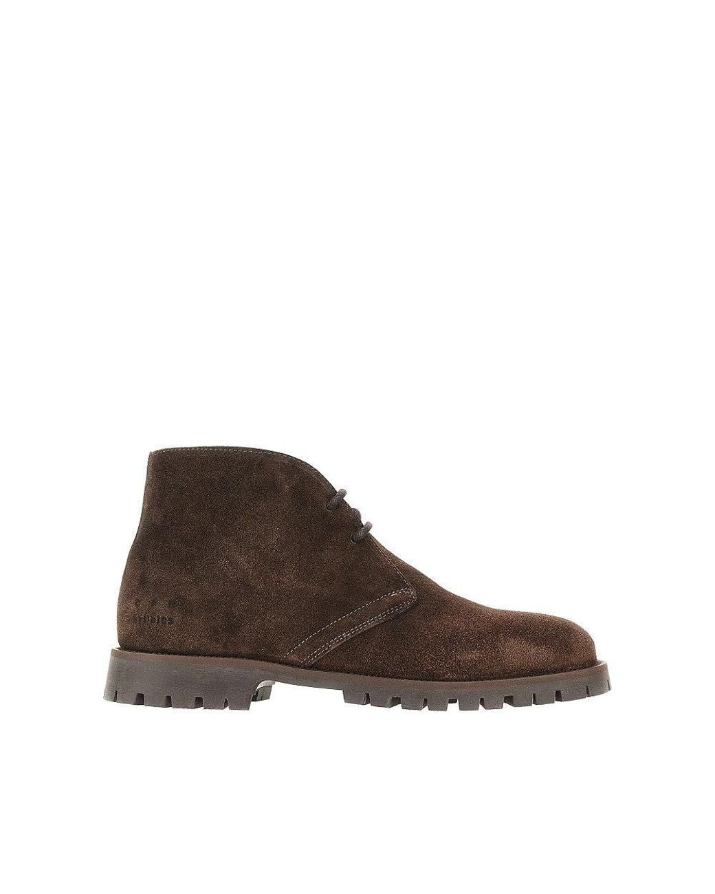 COPENHAGEN Brown Suede Leather Ankle Boots for men