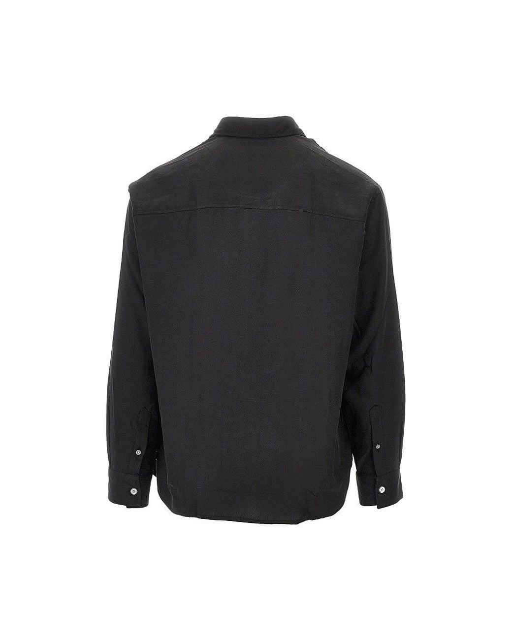 Cmmn Swdn Black 'Caine' Twill Shirt for men