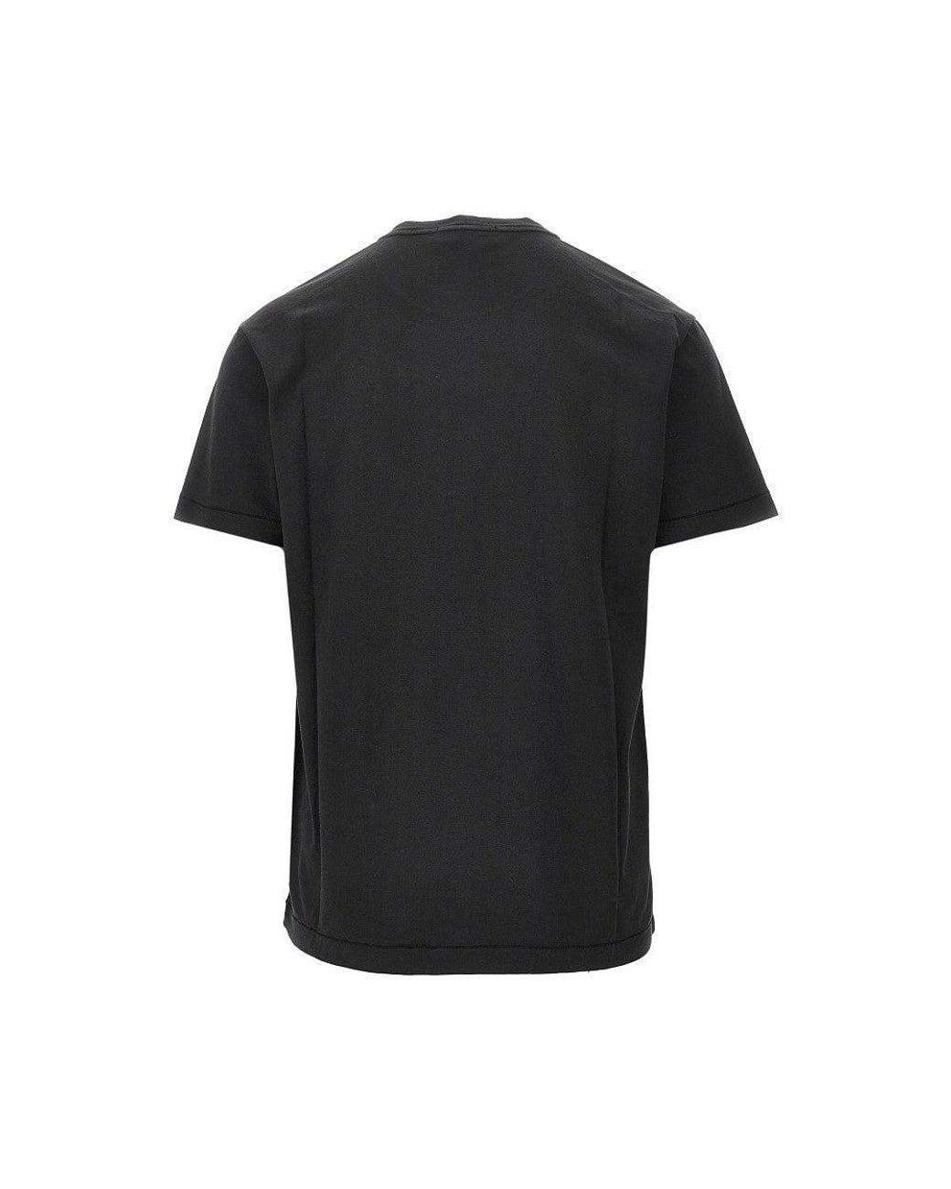 Stone Island Black Patch Logo T-Shirt for men