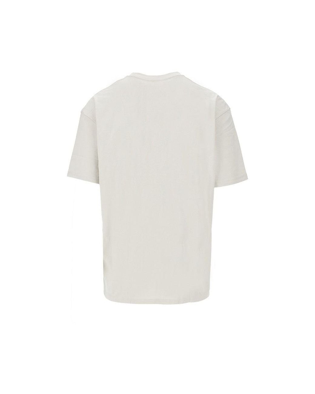 Under Armour White Loose Fit T-Shirt With Logo Print for men